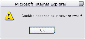 Cookies Disabled!